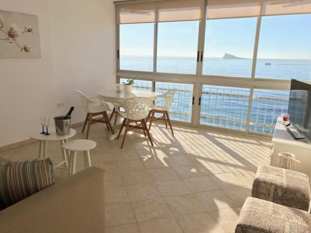 Los Fernandos, 1St Line Beachfront Poniente, 2 Bedroom Apartment Ocean Terrace Benidorm Exterior photo